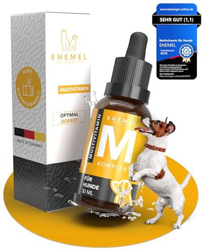 ENEMEL® Multivitamin Komplex für Hunde [30ml] | leichtere Einnahme als Tabletten | Multi Vitamin Hund | Made in Germany