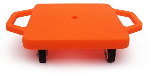 Kids Sitting Scooter Board with Handles Swivel Casters Square Plastic Floor Surfer for Gym Class Children Physical Education Home Use…