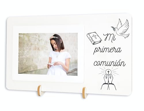 NIRALIS Marco de fotos con frases originales fotos 10x15 regalo para ocasiones especiales - Regalo Primera Comunion Niña,Niño- Detalles Originales Comunion (Comuniones)