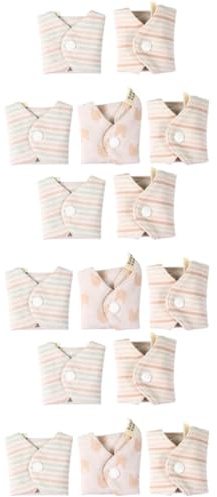 Didiseaon 15pcs Cotton Pads for Women Reusable Sanitary Towel Pads Super Absorbency Washable and Breathable Random Style