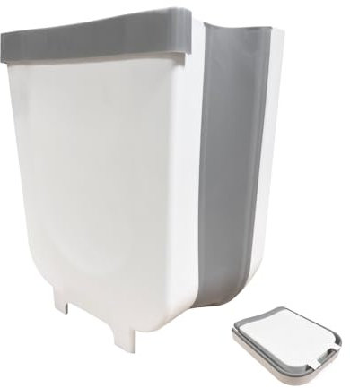 OLPRO 9 Litre Folding Camping Bin Perfect for Hanging or Free Standing, Festivals, Collapsible design, portable for use in Campervans, Caravans and Tents