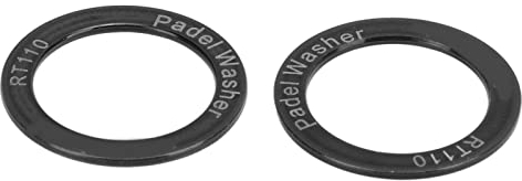 Hominas Fahrrad Pedal Unterlegscheiben Titanlegierung Verlängerte Erweiterte Pedaldichtung Wasserdicht Rostfrei für Fahrrad Mountainbike und Rennrad