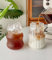 2 confezioni da 530 ml/640 ml, bicchieri in vetro Ripple, vintage, bolla drinking Glasses Tumblers, tazze in vetro carino Ripple modellato per cocktail, acqua, caffè, succhi di frutta, latte (YunDuo)