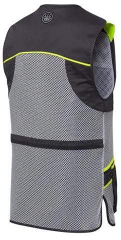Beretta Schießweste FULL MESH VEST Tontauben TRAP SKEET leichte Weste Ice Grey § Ebony (DE/NL/SE/PL, Alphanumerisch, XXL, Regular, Regular, Ebony & Ice Grey)