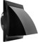 4'' Inch / 100 mm Exhaust Hood Vent with Rain Cover, Black, Indoor and Outdoor Air Vent Cover, HVAC Exhaust Vent Duct Cover, Inch Exhaust Cap (4 Inch, Black)