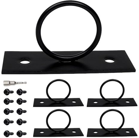Ceiling Hanger Hooks - Stainless Steel Hammock Stand Suspension Frame Hanger - Rope Support Holder Drop Ring Brackets Ceiling Mount Swing Hardware