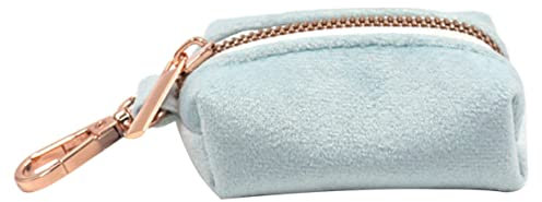 COSMEVIVI Tasche Zubehör Kompakter Taschenbehälter Haustierzubehör Hängender Hundetaschenhalter Praktischer Taschenbehälter Spender Für Stoffbeutel Beutelspender Zum Aufhängen Sky-blue Samt
