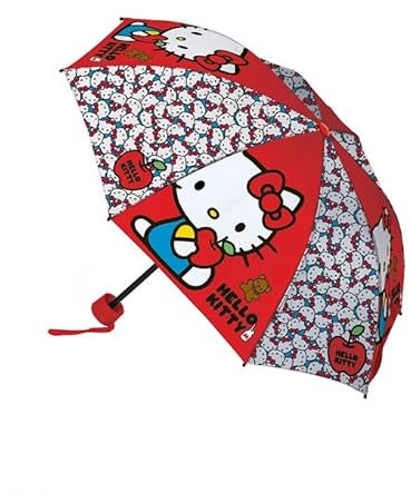Coriex Regenschirm Hello Kitty bunt 52/8, mehrfarbig, Einheitsgröße