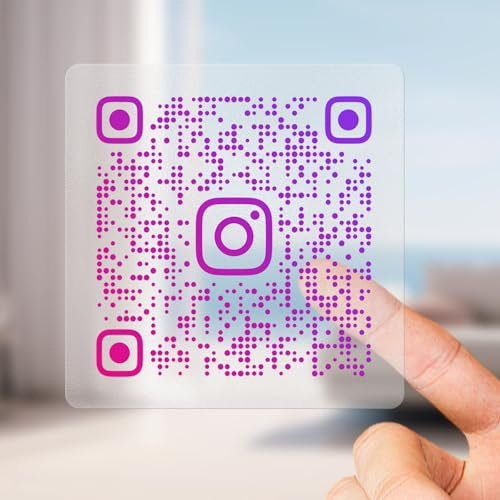 Benutzerdefinierte QR-Code-Aufkleber, benutzerdefinierte Aufkleber für Business-Logo, QR-Code-Etiketten (transparent)