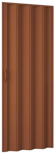 La zappa Falttür aus PVC, 9 mm dick, Rigi mit Griff 82 x H 210 cm (Nussbaum)