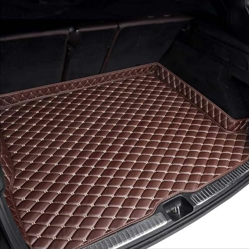 OINTJWWO Coche Alfombrillas Maletero para Audi A3 Sportback 8Y 2020-2023, Cuero Bandeja Trasero Funda de Maletero Impermeable Antideslizante Alfombra Protectora Interior Accesorios,G/Coffee
