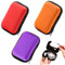3Pcs Storage Case, Waterproof Anti-Scratch Eva Case with Zipper 4.72x3.35x1.5 Protection Hard Storage for Charging Cable, Power Bank, Hard Drive, Card, Coin