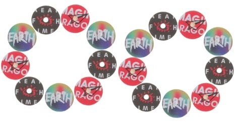 HEALLILY Aromatherapy Car Freshener Tablets Record Player Shape Car Air Freshener Refills Pads for Center Console Accessories