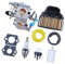 Vuzmode Carburador WTA-29 con Filtro de Aire, Filtro de Combustible y bujía for Motosierra de Gasolina Husqvarna 455E, 455, Rancher y 460 y 461. Filtro de Aire para cortacésped