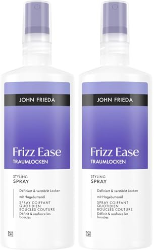 John Frieda Frizz Ease Traumlocken Styling Spray – Inhalt: 200 ml – Haartyp: gewelltes & gelocktes Haar - Geeignet für farbbehandeltes Haar (Packung mit 2)