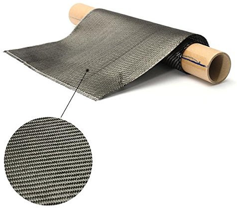 MOMOALA Alamor 3K 36X91Cm Negro Real Carbono Fibra Tela Cinta Sarga Tejido Unidireccional para Bicicleta De Coche