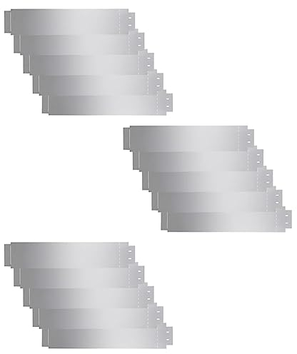 vidaXL 15x Bordures de Pelouse Acier Galvanisé Panneaux de Clôture Jardin