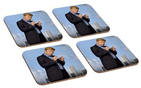 Mugmart Horatio Caine CSI Miami Untersetzer aus Holz, 4-teilig