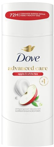 Dove Advanced Care Antiperspirant Deodorant Stick for Women, Apple & White Tea, for 48 Hour Protection And Soft And Comfortable Underarms, 2.6 oz
