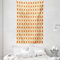 ABAKUHAUS Jahrgang Wandteppich und Tagesdecke, 70er Boho Geometric aus Weiches Mikrofaser Stoff Waschbar ohne Verblassen Digitaldruck, 140 x 230 cm, Orange Creme