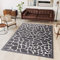 TAPISO Dream Teppich Kurzflor Grau Creme Modern Meliert Afrika Giraffe Tiermotiv Muster Designer Wohnzimmer Schlafzimmer ÖKOTEX 300 x 400 cm