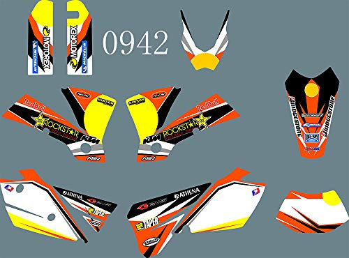 DST0942 Bull Motorcorss Dirt Bike Graphic Kit Adesivo Moto Kit EXC 125/200/250/300/400/450/525 2004