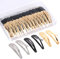 MELLIEX 60pcs Mollette per Capelli Clip per Capelli a Scatto 3 Colori Barrette per Capelli in Metallo Accessori per Capelli Riutilizzabili per Donne Ragazze Bambina