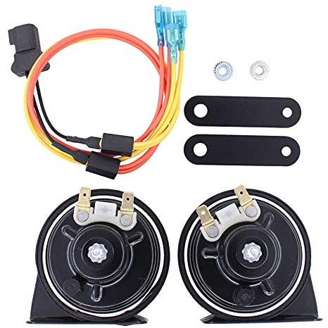 HouYeen Schneckenhorn, zweifarbig, 12 V, 3,5 A, 110 dB, für Fiesta Focus Kuga Mondeo B-Max C-Max