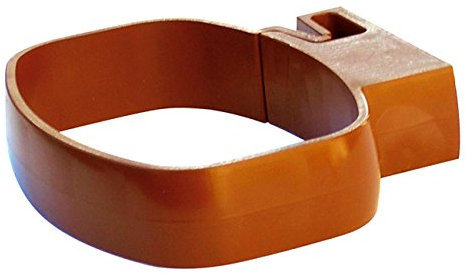 First Plast - Gouttière PVC carrée BEST - Collier bride pour tube de descente PVC BEST Ø92x57 - effet cuivre - First Plast