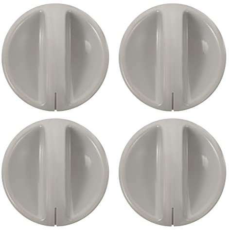 4Pcs Zeit Drehknopf Replcement Mikrowelle Herd Knöpfe Trockner Knöpfe Weiß Universal Control Knöpfe