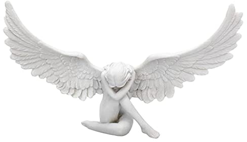 MagiDeal Engel Figuren Vintage Lebendige 3D Umarmung Engel Statue Kunst Schlafzimmer Hotel Desktop Decor Geschenk