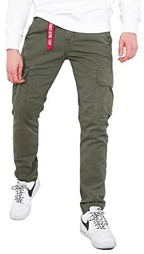Alpha Industries Herren Agent Pant Freizeithose Hose, Dark Olive, 28W