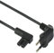 Electraline 95511 Cavo di Alimentazione 1.8M C7 Radio, PC, TV, Schermi Piatti, Adatto a dispositivo Sonos come, Spina Europea Tipo C, Nero