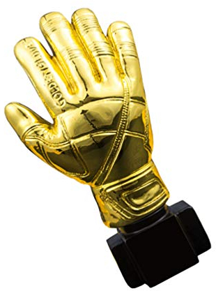 Didiseaon Trophée Gardien de But: Gant d'or Trophée Coupe du Monde Trophee Foot Gardien Cup de Football pour Bureau École Fête et Événements Sportifs