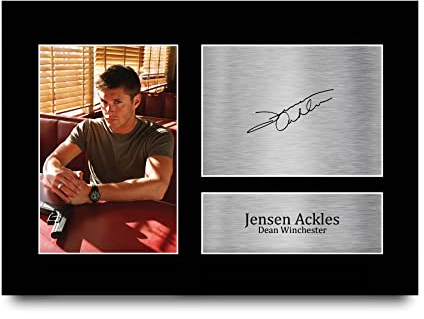 HWC Trading A4 Jensen Ackles Supernatural Geschenke Gedrucktes Signiertes Autogramm Foto für Fans von Fernsehshows