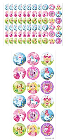 HENBRANDT Large Fantasy World Stickers 180 Assorted Stickers Teachers School Reward Arts and Crafts for Kids Birthday Party Bag Favours Loot Bag Fillers Lucky Dip Favours for Girls and Boys