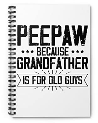Spiral-Notizbuch Neuheit Opa Großeltern Großeltern Trends Enthusiast Lustig Poppop Veteran Rentner Senior Ältere Menschen Einheitsgröße