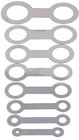SPYMINNPOO Saxophon-Pad-Reparaturwerkzeug, 8-teiliges Metall-Set, Silber, für Altsaxophon, Sopransaxophon und Tenorsaxophon