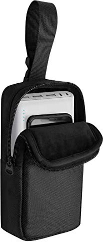 CaSZLUTION - Travel Case for Anker Power Core 26800mAh/PowerCore +26800mAh, Storage Carrying Case for RAV Power 26800/20100/20000mAh, ROMOSS 30000mAh Power Bank (Only, Black, Waterproof