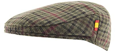 Gorra Bandera de España. Fabricación Nacional y Artesanal, confeccionada a Mano. Boina Hombre. Boina Mujer (L, Caza)