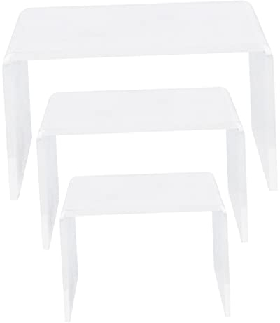 Warmhm Acryl-schuhregal-Display-Set Mit 3 U-förmigen Haltern Für Shop Supermarkt Home-Office-Display-Rack