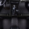 77YLMT77 Nach Maß Auto FußMatten Kompatibel mit 98.8% Jaguar E-Pace,F-Pace,F-Type,I-Pace,XE,XF,XJ,XK,PU-Leder Allwetter wasserdichte rutschfeste Auto Fussmatten Set (Schwarz Beige)