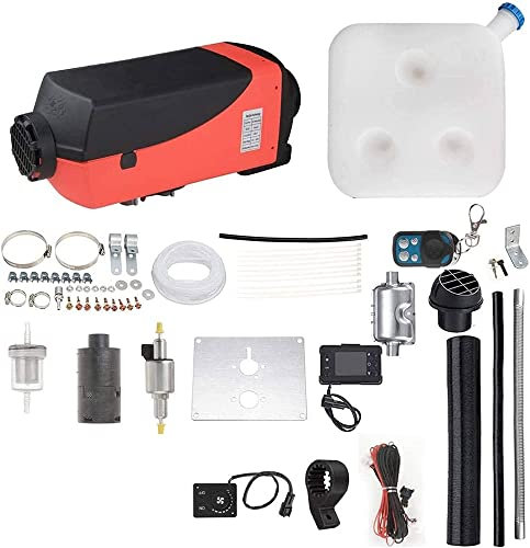 Sistemas de calefacción de encendido del automóvil Calentador de aire diesel de 5KW Calentador de aire diesel de 24 V con monitor de termostato LCD Compatible con RV Autocaravana Remolque Camiones Bar