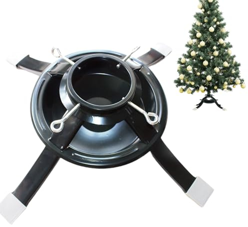 Supporto base per albero di Natale, con 4 piedi stabili vero supporto per albero di Natale, supporto per albero di Natale, supporto girevole per albero di Natale per la festa di Natale