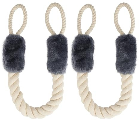 Türkordel Klemmschutz, 2 Stück Türstopper Klinke, blau