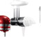 Juicer Attachment for KitchenAid Mixers - Masticating Juicer Accessories Slow Juicer for Kitchen Aid All Models Stand Mixers, Spiralizer Citrus Juicer Parts, Separate Juice and Pomace (White)