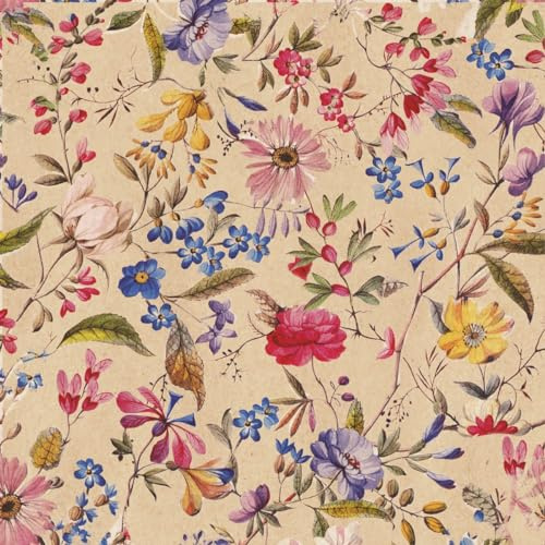 20 Servietten aus Recycling-Papier Blumen, Garten & Natur Florale Welt als Tischdeko. Papierservietten mit Motiv. Auch für Decoupage und Serviettentechnik 33x33cm