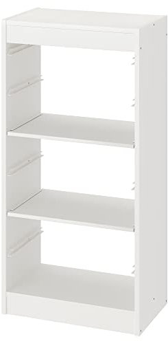 TROFAST Aufbewahrungskombination mit Regalen, 46x30x94 cm, weiß