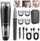 Bwaliffury Haarschneidemaschine Profi, Bartschneider, Haarschneider Nasenhaartrimmer 2 in 1, Herren Haartrimmer, Herren T-förmiger Trimmer, USB Wiederaufladbar, Wasserdicht, LED-Anzeige (Black)