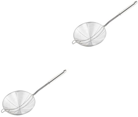 Alipis 2stücke Skimmer Mit Doppelspule Durchmesser Hitzebeständig Für Nudeln Und Hot Pot Abgießen Von Speisen Spülmaschinengeeignet Ergonomischer Griff